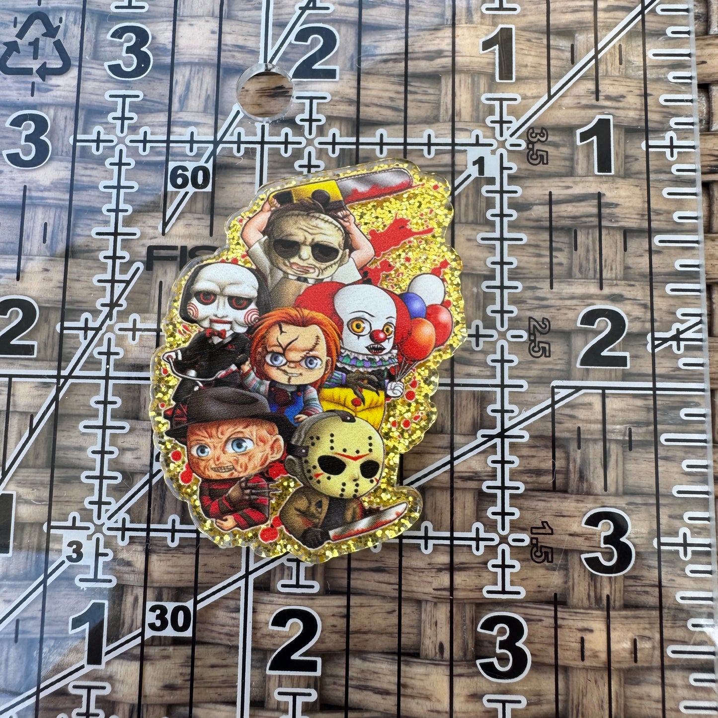 Scary Movie Characters, Flatback Planar, Cabochon, Single Pc.