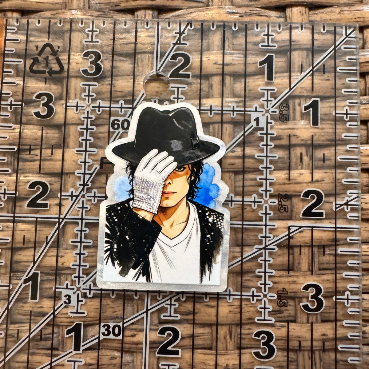 Acrylic Flatback Craft Embellishment Micheal Jackson