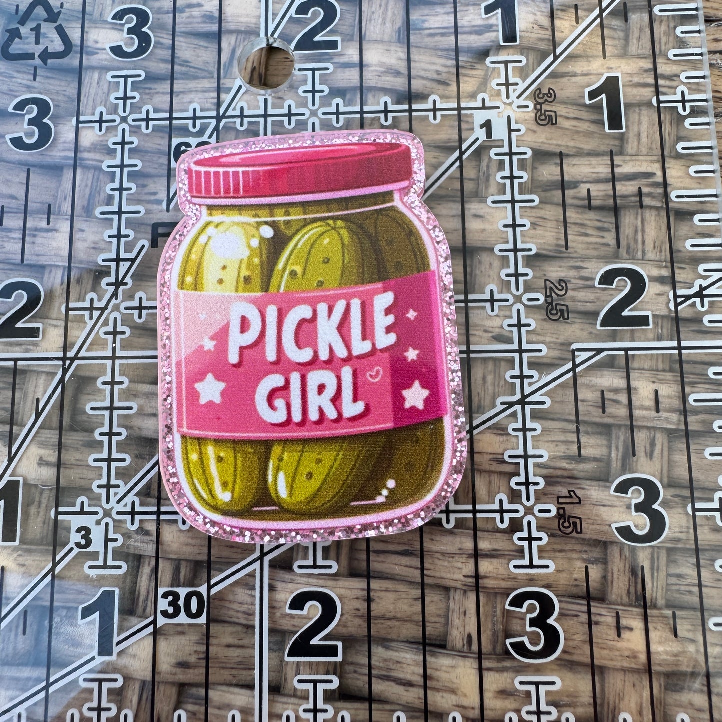 Pickle Girl Flatback Planar, Cabochon, Single Pc.