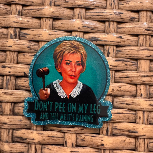 Acrylic Flatback Craft Embellishment Judge Judy