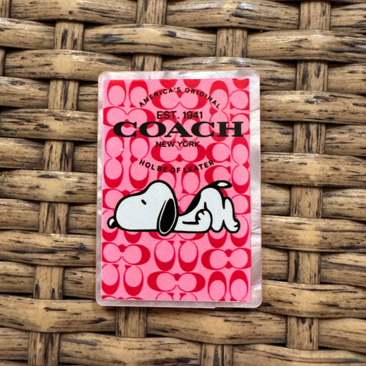 Acrylic Flatback Craft Embellishment Coach and Snoopy