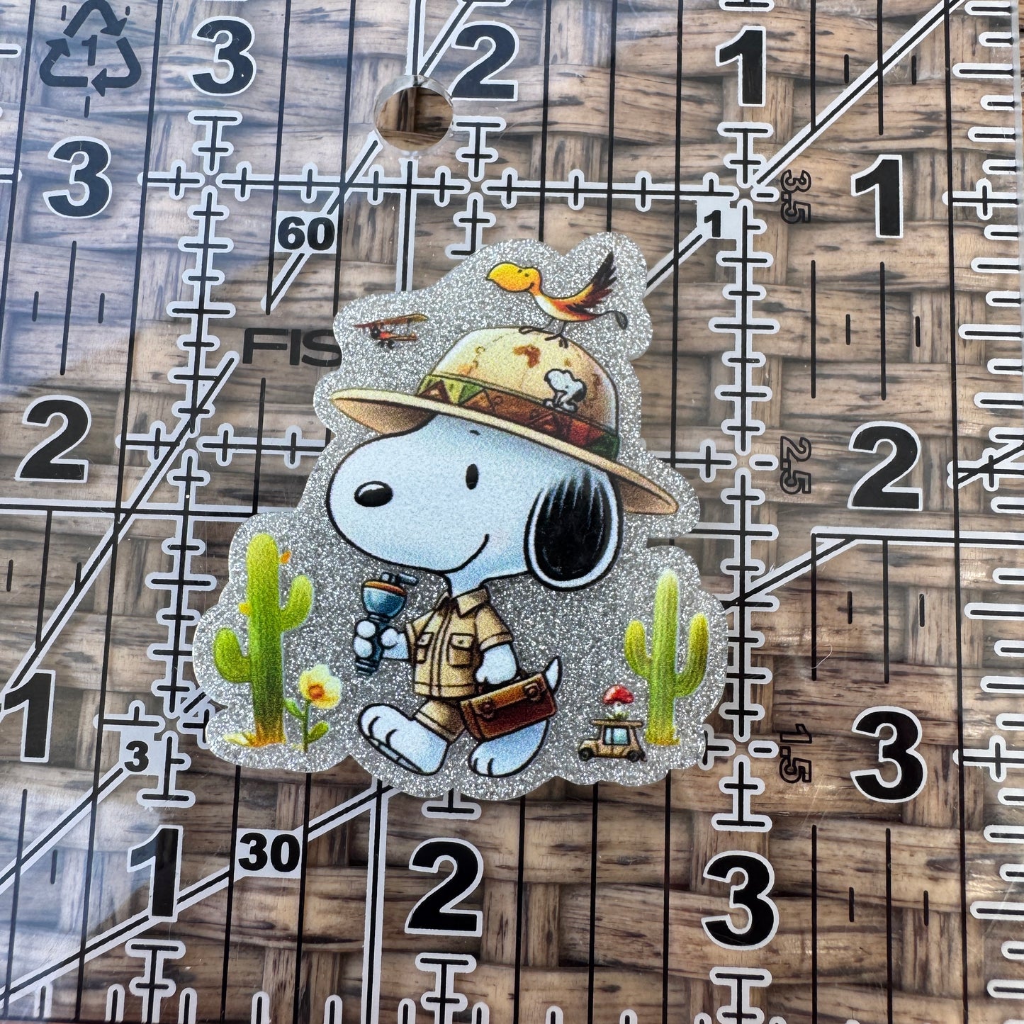 Snoopy Flatback, Planar, Cabochon, Single Pc.
