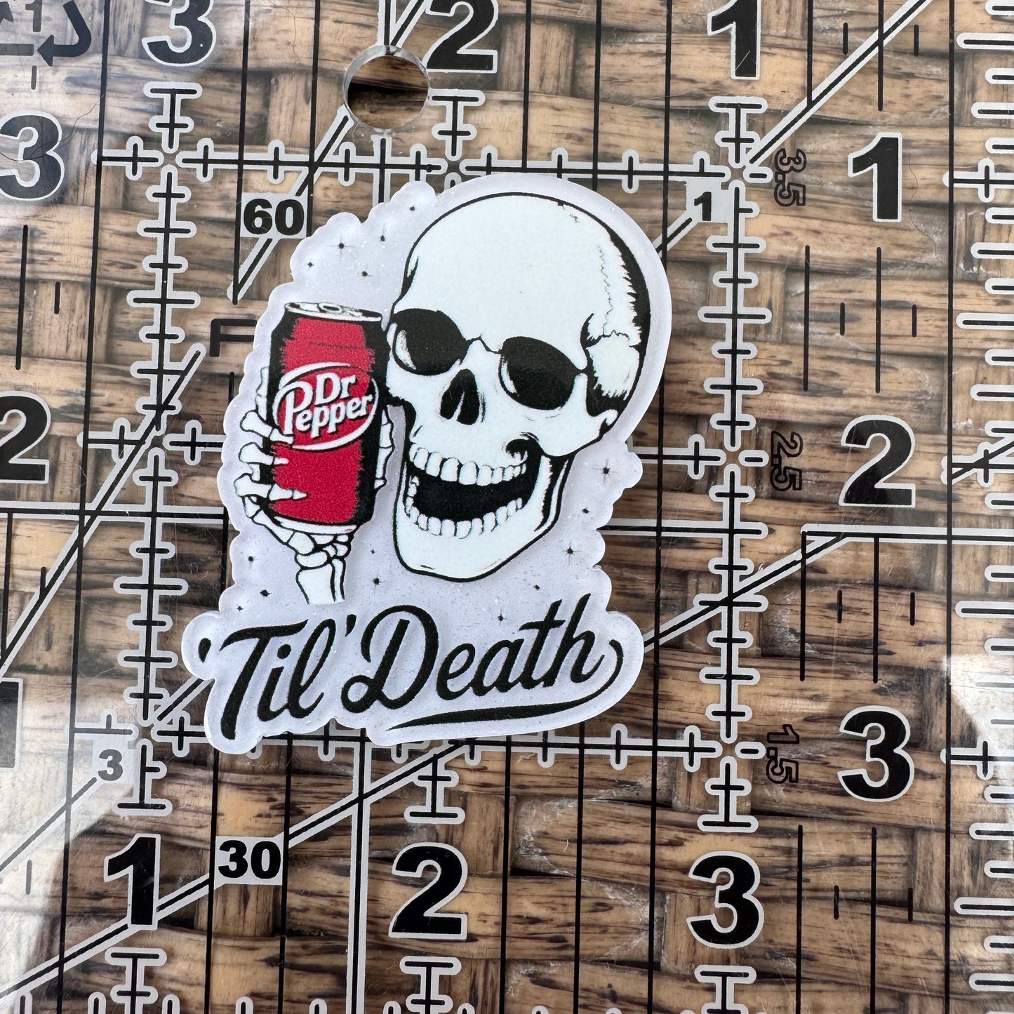 Dr Pepper, Til Death,  Flatback, Planar, Cabochon, Single Pc.