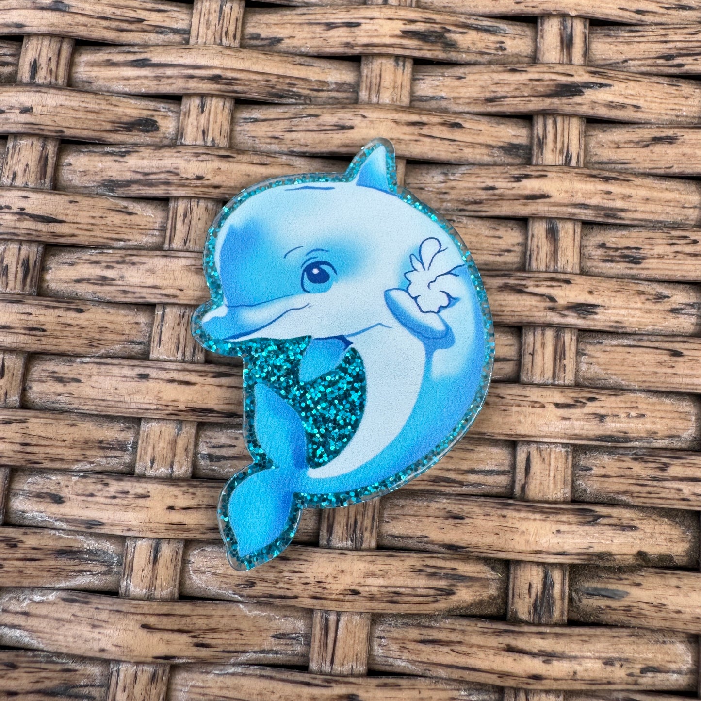 Dolphin,  Flatback, Planar, Cabochon, Single Pc.