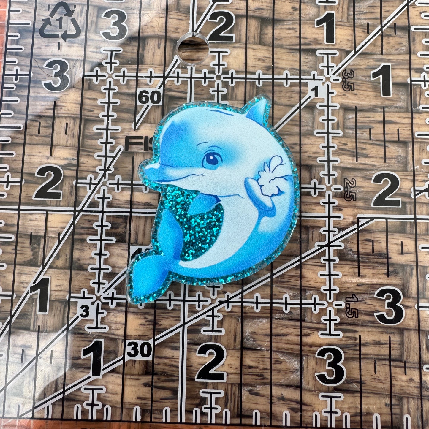 Dolphin,  Flatback, Planar, Cabochon, Single Pc.