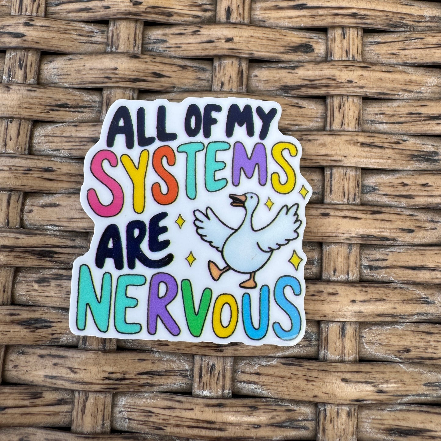 Duck, All Systems are Nervous, Flatback, Planar, Cabochon, Single Pc