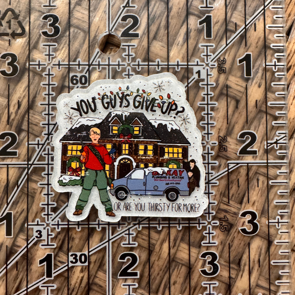 Acrylic Flatback Craft Embellishment Home Alone