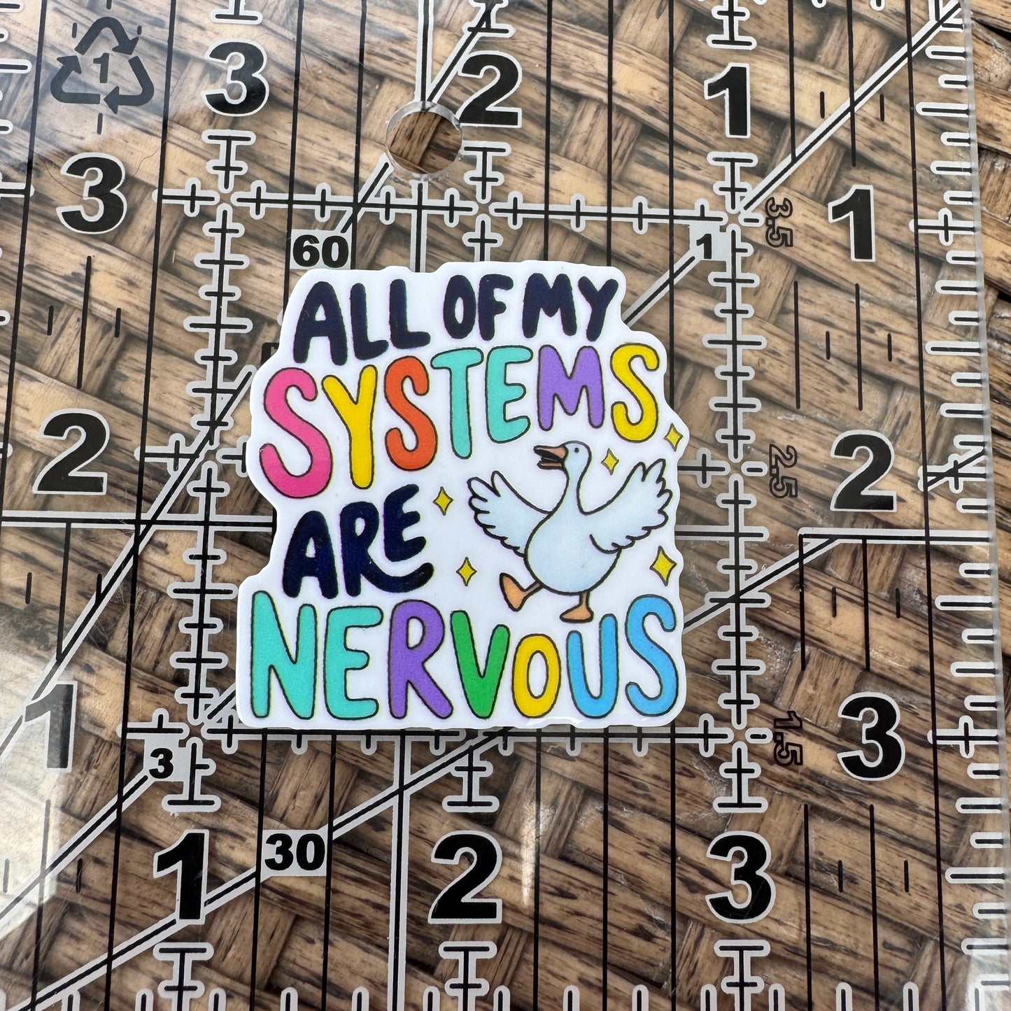 Duck, All Systems are Nervous, Flatback, Planar, Cabochon, Single Pc