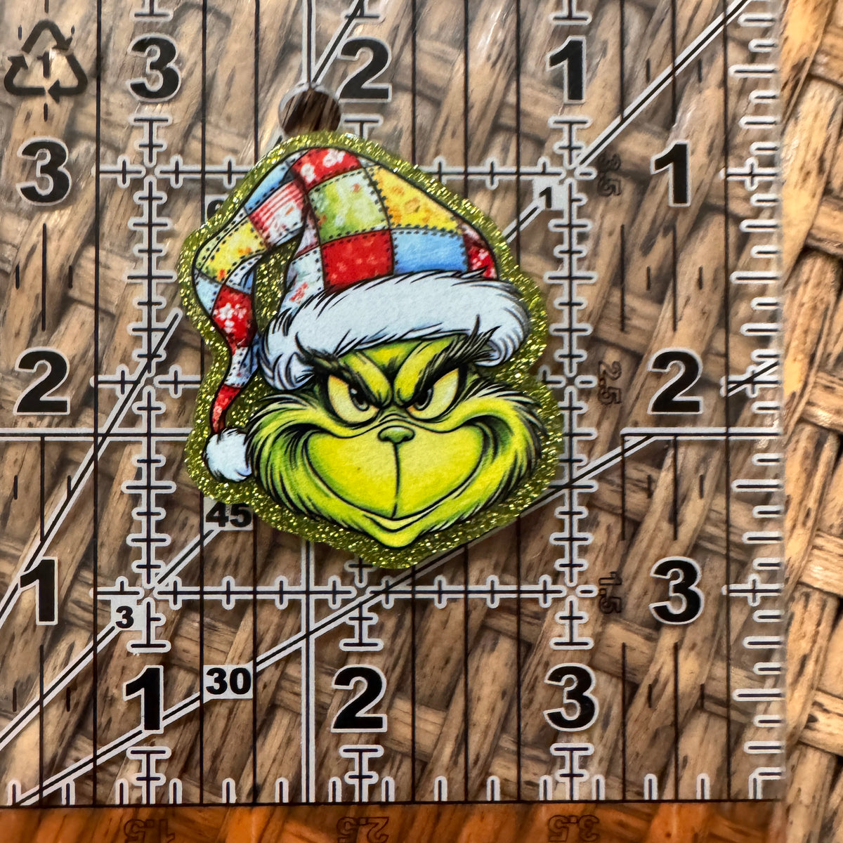 Acrylic Flatback Craft Embellishment The Grinch