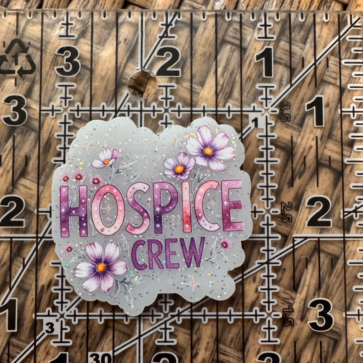 Acrylic Flatback Craft Embellishment Hospice Crew