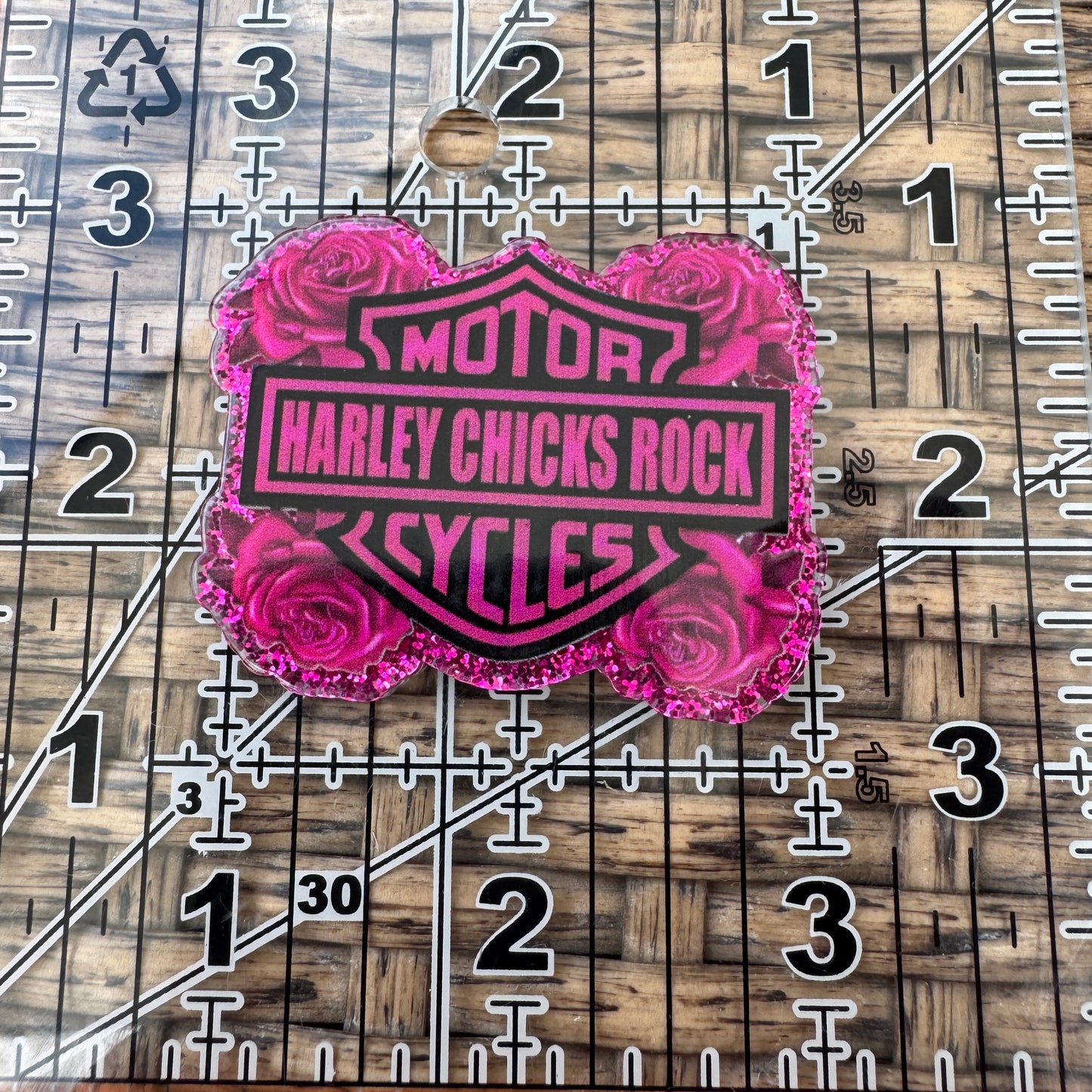 Harley Chick, MotorCycle,  Planar, Cabochon, Single Pc