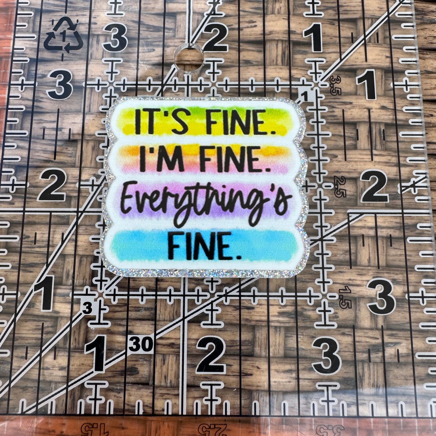 It's Fine, I'm Fine Everything is fine,  Planar, Cabochon, Single Pc