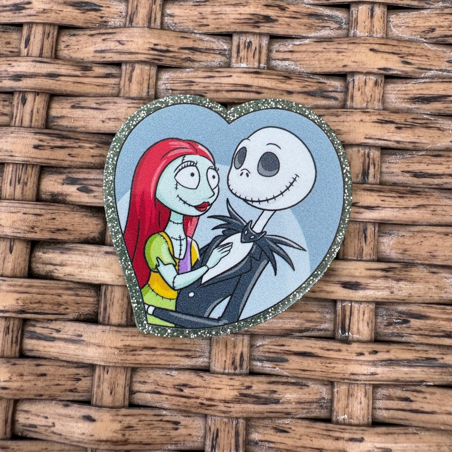 NBC, Jack and Sully, Halloween, Glitter Flatback,  Planar, Cabochon, Single Pc