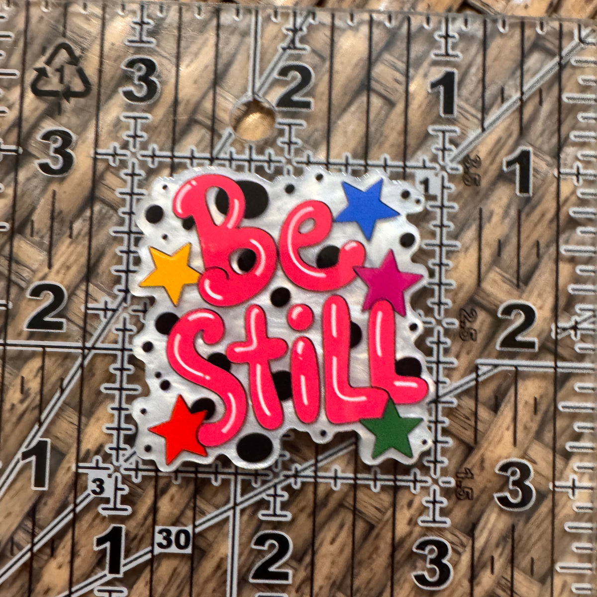 Acrylic Flatback Craft Embellishment - Be Still