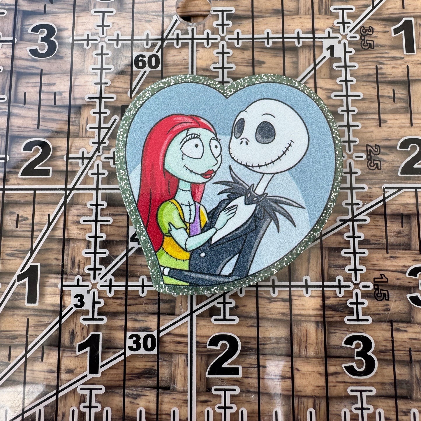 NBC, Jack and Sully, Halloween, Glitter Flatback,  Planar, Cabochon, Single Pc