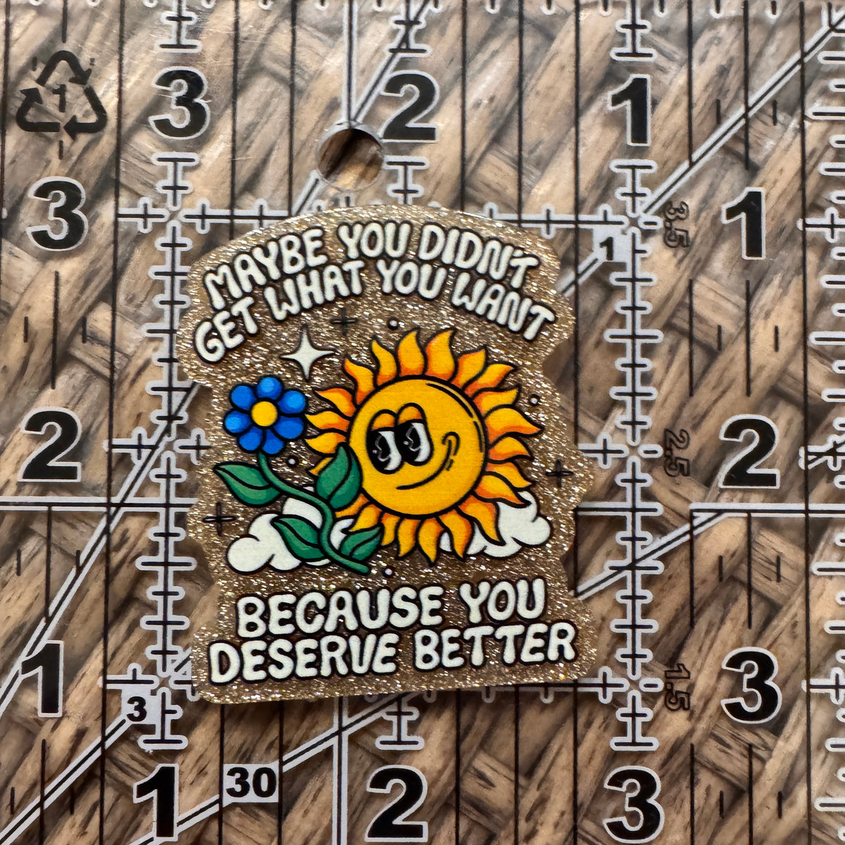 Acrylic Flatback Craft Embellishment - INSPIRATIONAL