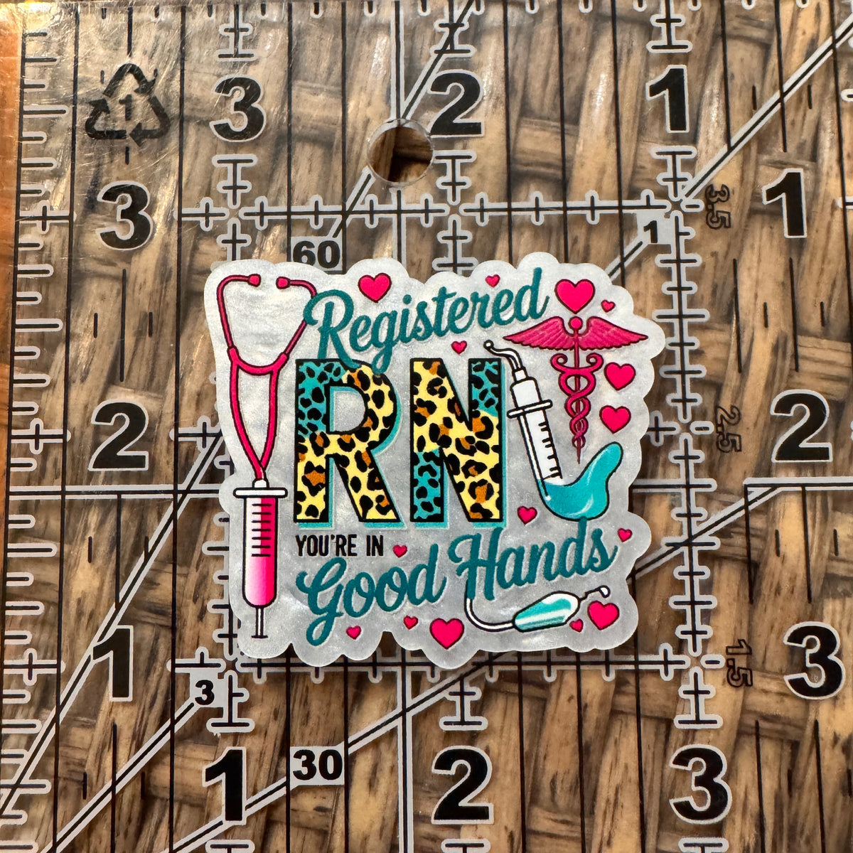 Acrylic Flatback Craft Embellishment - You are RN Good Hands Medical