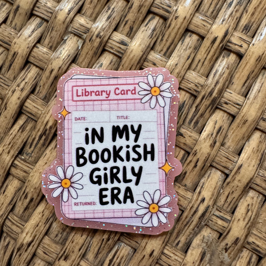 Acrylic Flatback Craft Embellishment - Bookish Girly