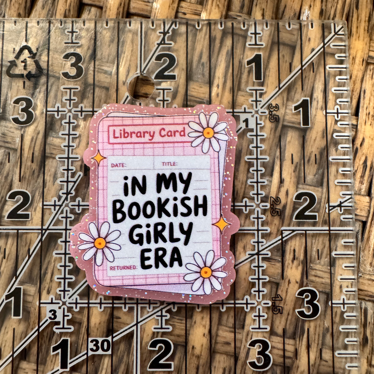 Acrylic Flatback Craft Embellishment - Bookish Girly