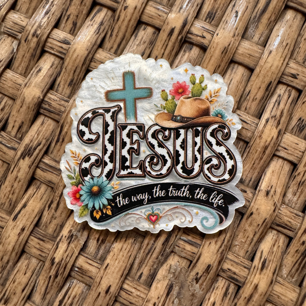 Acrylic Flatback Craft Embellishment - Jesus is the way