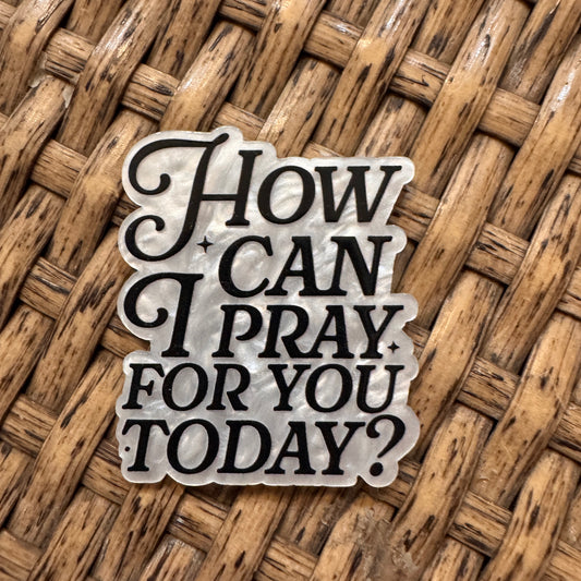 Acrylic Flatback Craft Embellishment - Pray for you