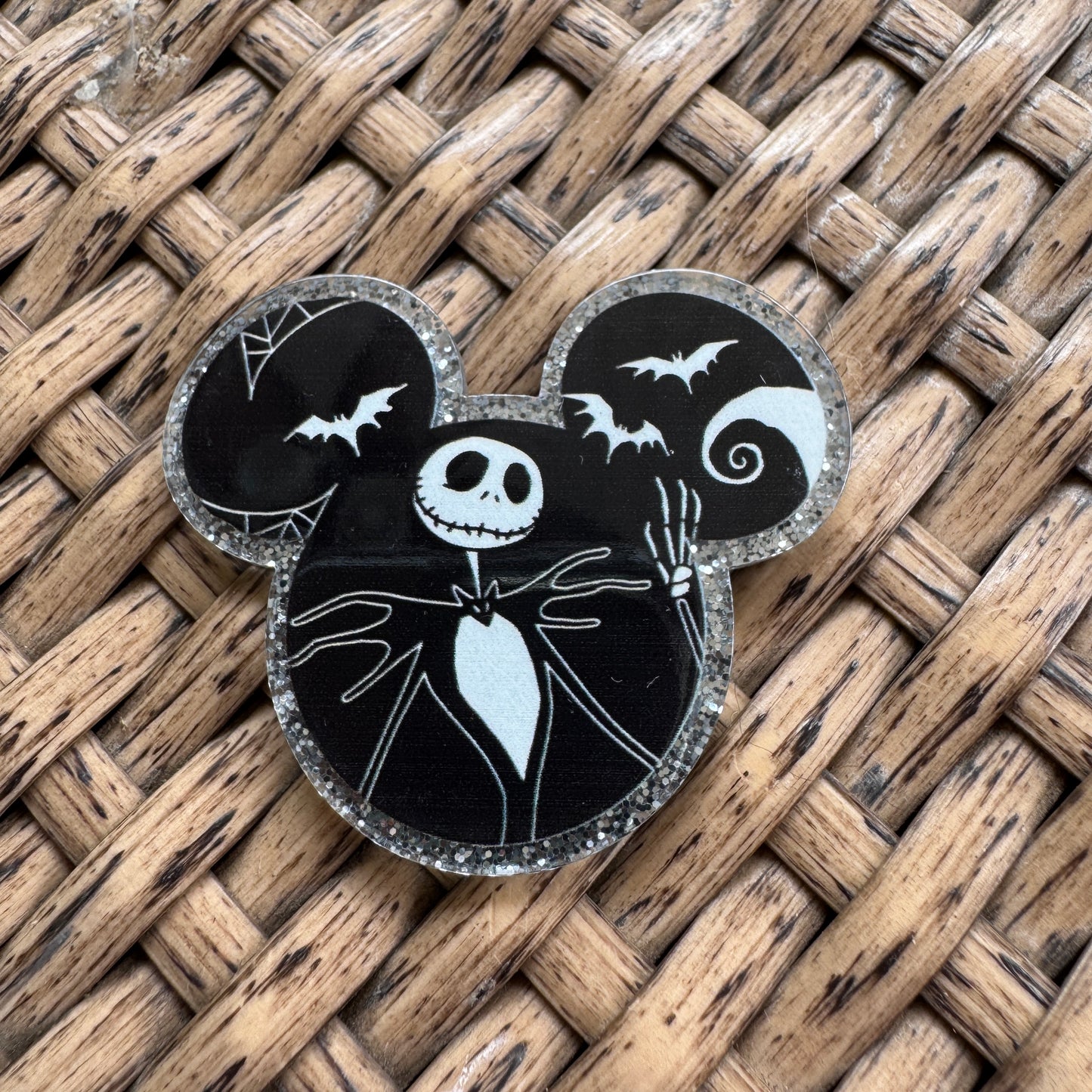 Nightmare, Before Christmas, Jack, Glitter Flatback,  Planar, Cabochon, Single Pc