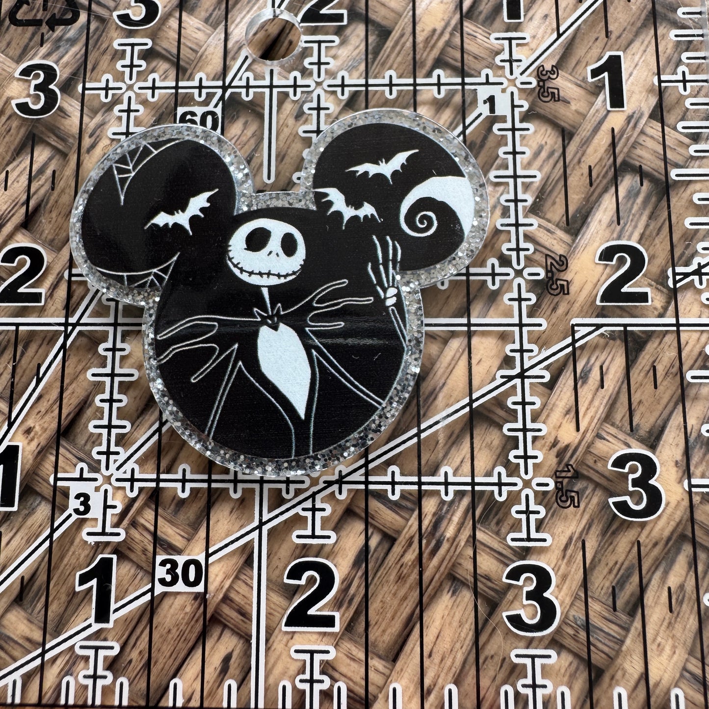 Nightmare, Before Christmas, Jack, Glitter Flatback,  Planar, Cabochon, Single Pc